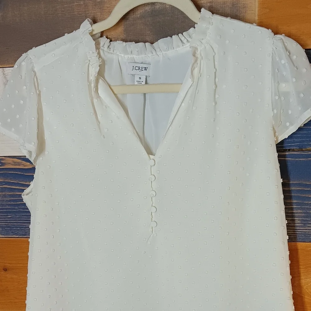 J.Crew Cream Blouse S